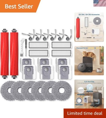 26 Pack Replacement Accessories for Roborock QV 35A / QV 35S Robot Vacuum, 2*...