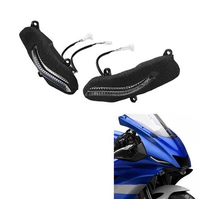 LED Headlight Decorative Side Pilot Light Fit For Yamaha YZF R6 YZF-R6 2017-2024