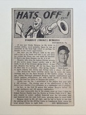 Smoky Burgess Hats Off Pittsburgh Pirates 1961 Sporting News Baseball 4X7 Panel