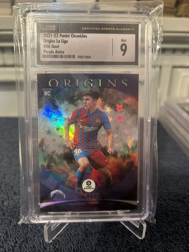 2021-22 Panini Chronicles - Origins La Liga #86 Gavi (RC) Mint 9
