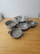 VTG set of 5 Of Guardian Service Round Pots