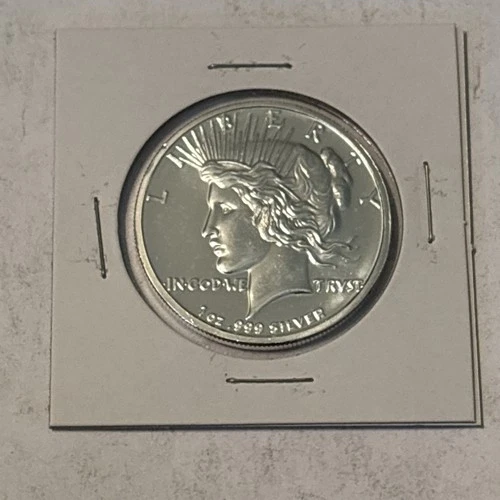 1 oz .999 Fine Silver Round - Apmex Peace Dollar Beautiful