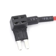 5pcs Car Auto Circuit Micro2 Blade Fuse With Fuse Holder Tap Kit Set