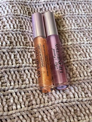 Too Faced Lip Injection in Magic Crystal and in creamsicle tickle 