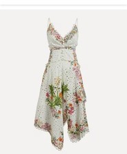 Women's FARM RIODelicate Forest Scarves Midi-Dress size L