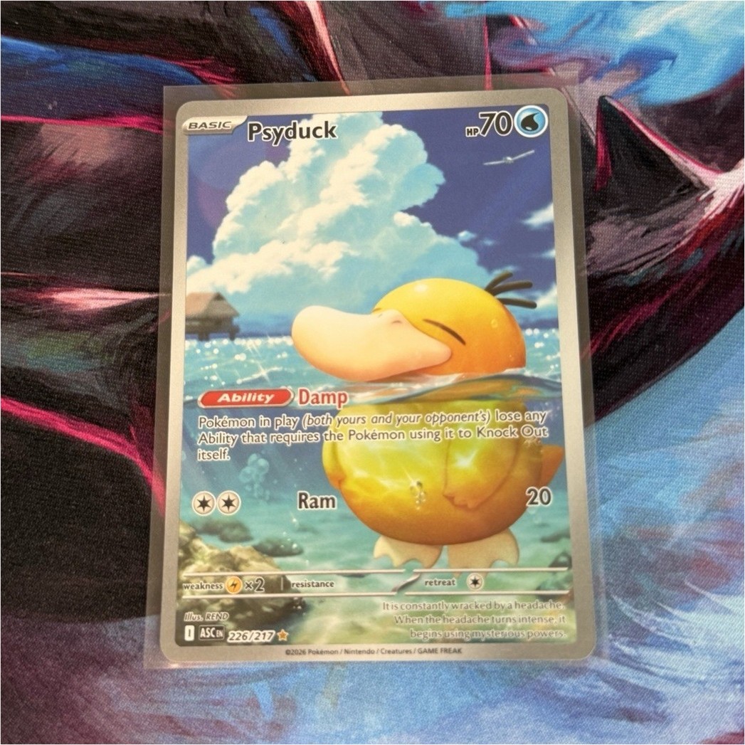 Pokemon TCG Psyduck 226/217 & Misty's Psyduck 193/182 IR 2-Card Lot