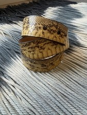 Vintage Tony Lama Genuine Boa Snakeskin Belt Made in USA Size 36
