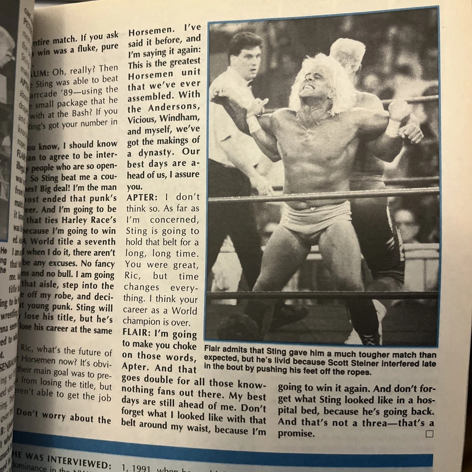 PWI PRO РЕСТЛИНГ ИЛЛЮСТРИРОВАННЫЙ журнал ЛЕТО 1999 Michaels Sting Flair WWF WCW - Изображение 2 из 4