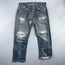 Levis 501 Big E Vintage 60s Redline Selvedge USA XX 1960s Jeans 66 Act 34x28