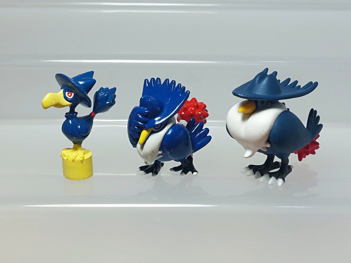 Murkrow Honchkrow Pokemon Figure Set Bandai & Yoshinoya Japan M06