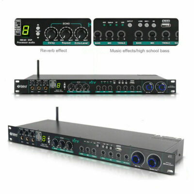 DSP Professional Audio Digital Processor 110V 220V KTV Karaoke Effect System New
