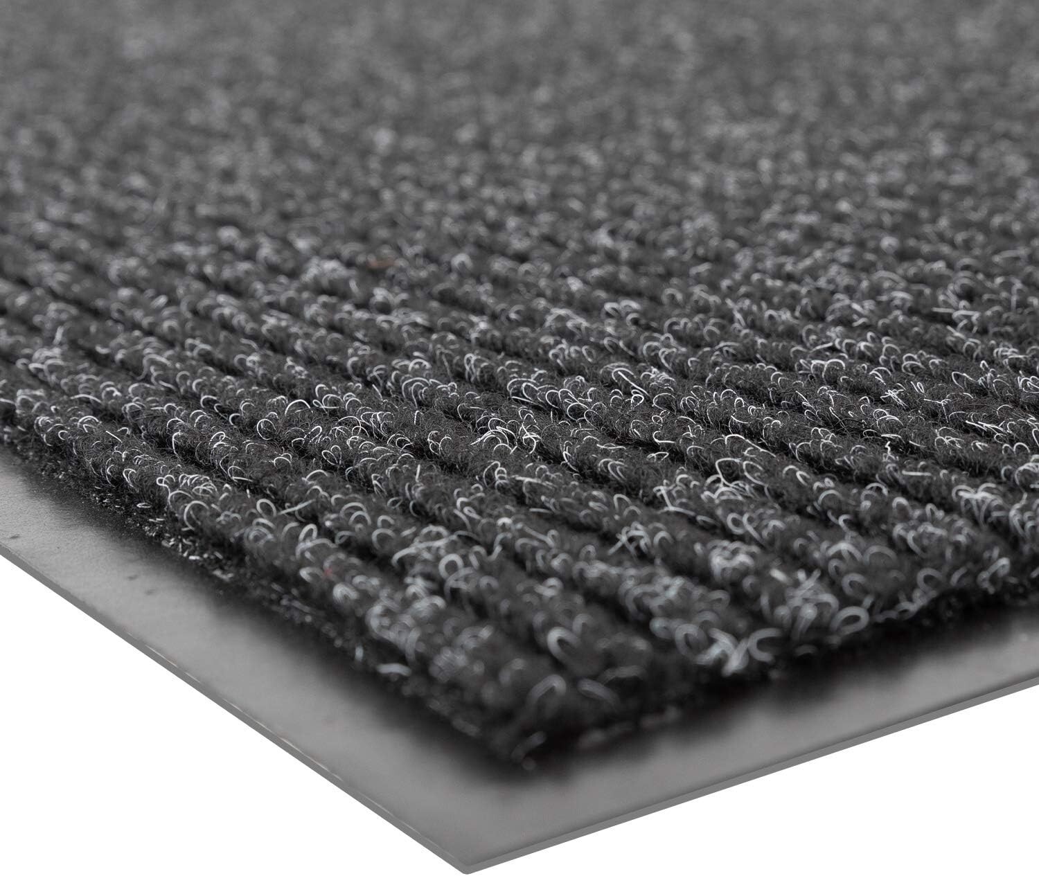 Notrax 109 Brush Step Carpeted Entrance Mat for Home, Office, 2' X 3', Charcoal