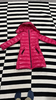 Moncler Moka Long Down Jacket for girls - Pink - Size 8 - Moncler
