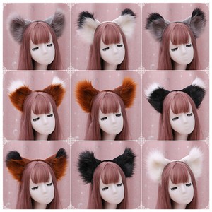 Anime Halloween Cute Fox Wolf Long Fur Plush Ears Hairpin Set Cosplay Party Prop Ebay