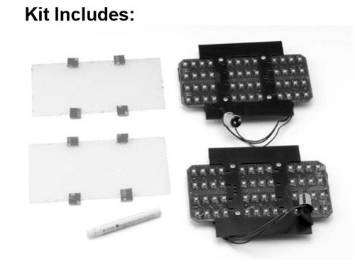 Dakota Digital 1964-66 Ford Mustang LED Replacement Tail Lights System LAT-NR350 - Picture 3 of 3