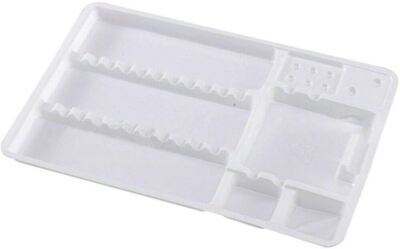 EINWEG INSTRUMENTENSCHALEN 28 x 18 CM KUNSTSTOFF VORGEFORMT DENTAL MEDIZIN SCHÖNHEIT