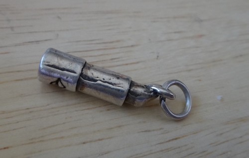 Lápiz labial de plata esterlina 3D sólido 20x5 mm con labios ¡dije de maquillaje peluquero! - Imagen 8 de 8