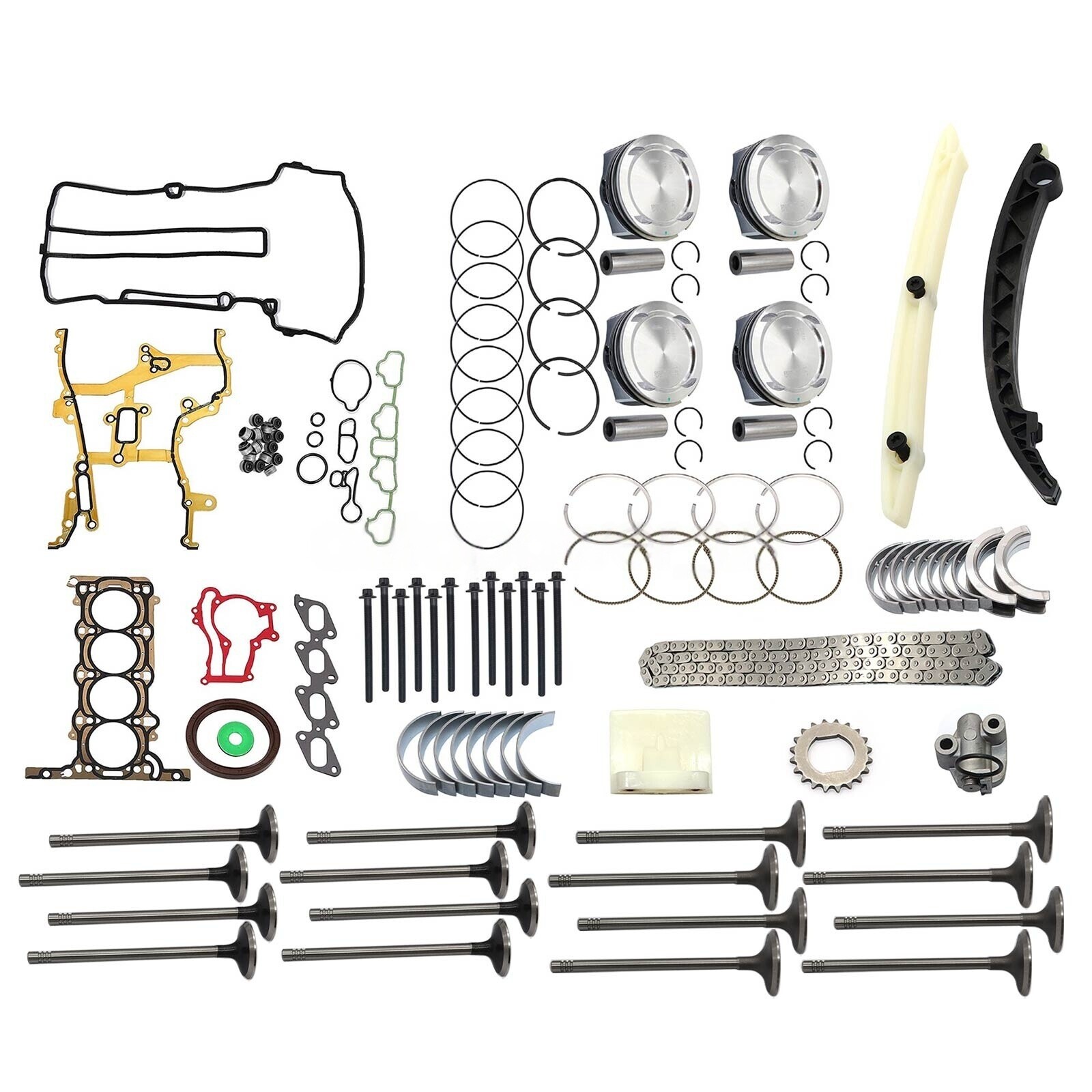 Engine Rebuild Kit - Gasket Piston Bearing Timing Kit For Buick Chevrolet 1.4L