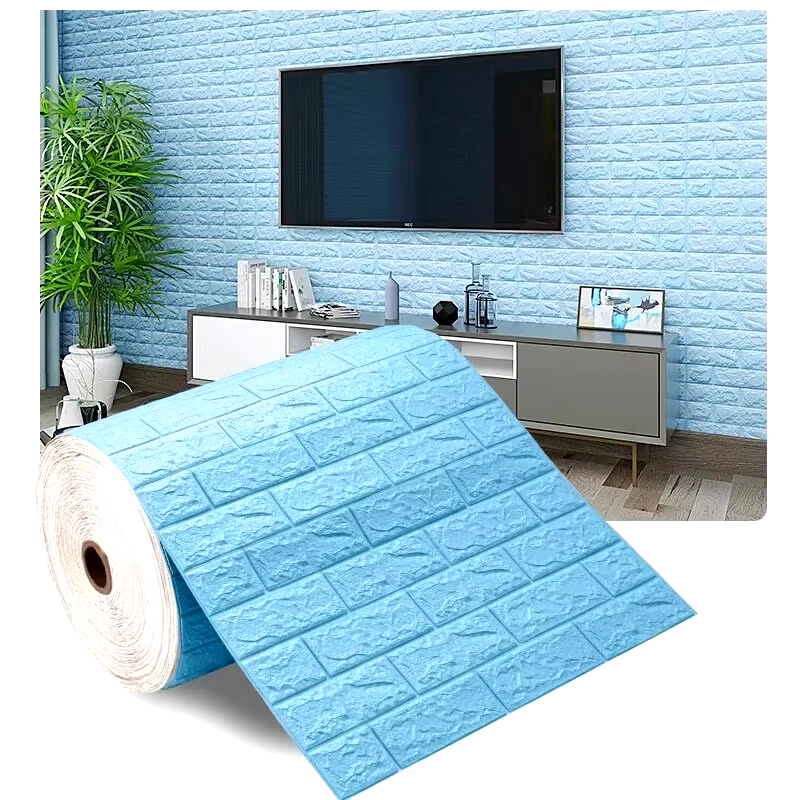 70Cm*1M 3D SelfAdhesive Wallpaper Continuous Waterproof Brick Wall