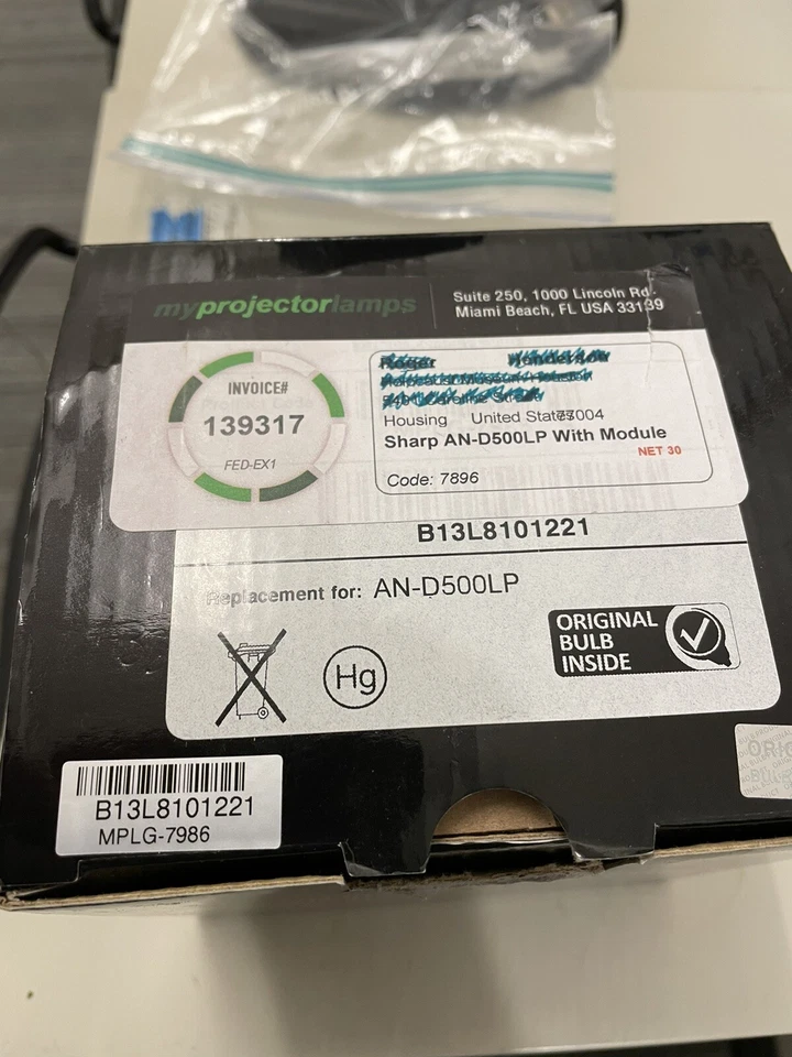 Premium Power Products 375W 2500hr Projector Lamp Replaces Sharp AN-D500LP - Image 4 of 4