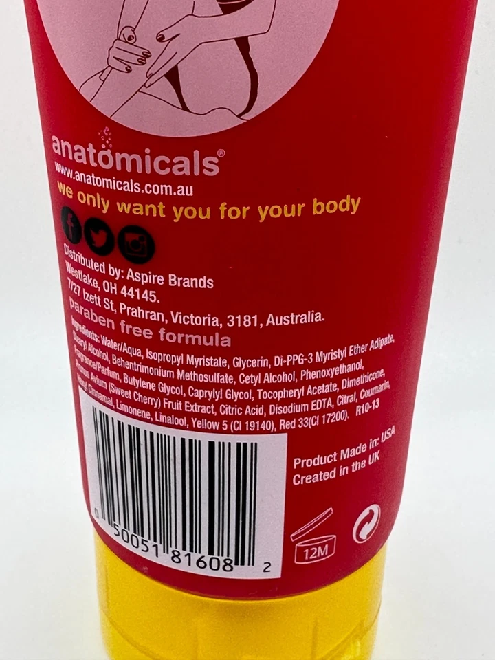 Loción corporal Anatomicals Bye-bye Miss American Dry Cherry RARA Foto 2 de 2