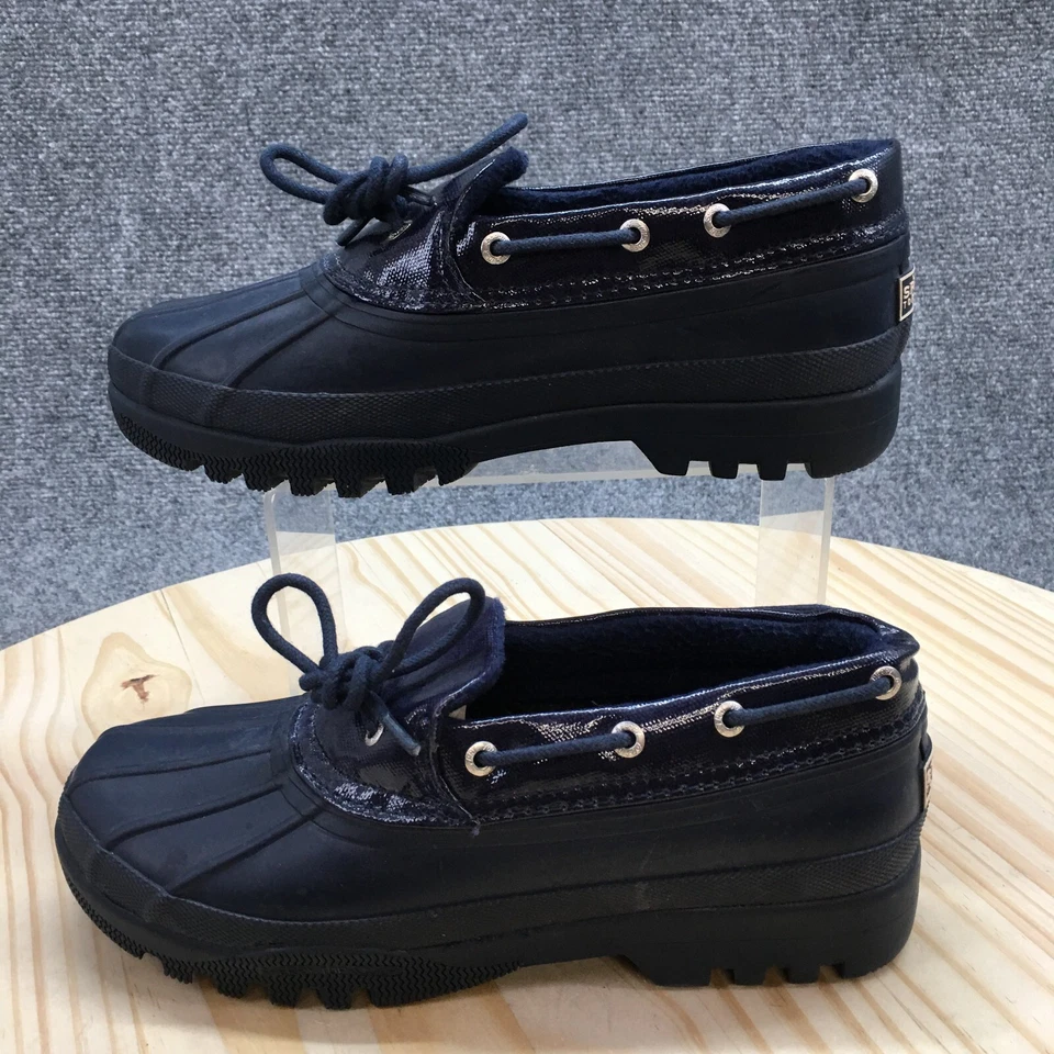Botas Sperry Impermeables Lluvia Pato Mujer 7 Azul Goma Sin Cordones STS93574 Foto 2 de 4