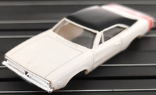 Dodge Charger White Black Top JL TJet HO Slot Car BODY for AURORA autoworld DASH