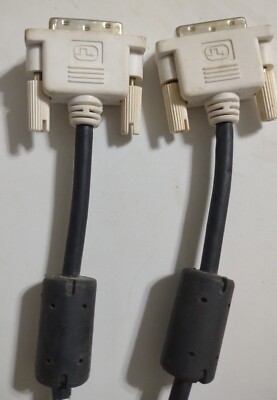 DVI-D 18 Pin Single Link 6ft Male to Male Video Cable Monitor