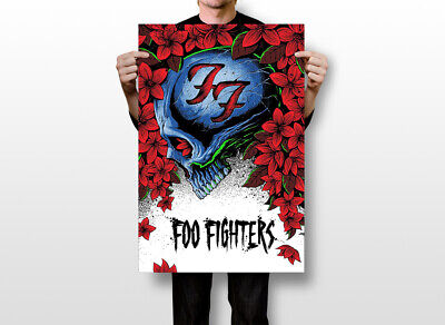 Bandeira Decorativa Banda Foo Fighters Flag Decoração Rock