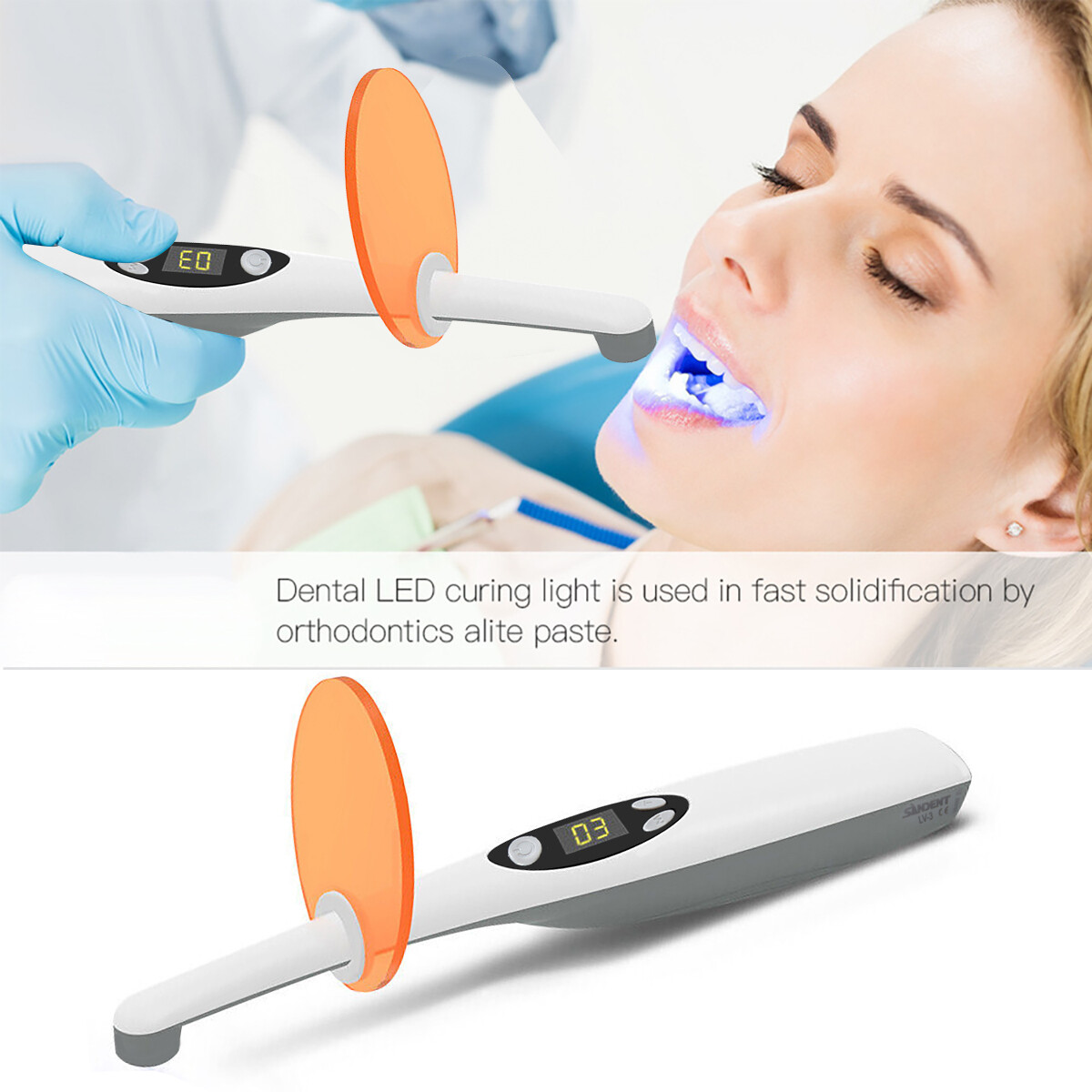 LED Curing Light　LEDカーリング　ライト 10 Dental Cordless Led Curing Light 3 Second iLED Cure Lamp