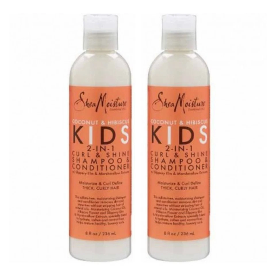 SHEA MOISTURE Coconut Kids 2-in-1 Curl & Shine Shampoo & Conditioner 2er Pack