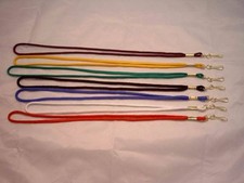 WHISTLE LANYARD GOLD SWIVEL HOOK 18" X 3/8" WOVEN NYLON POLICE TEACHER SECURITY
