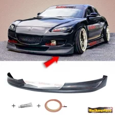 For 04-08 Mazda RX-8 RX8 Sport Style Front Lip Urethane Add-On Bumper Spoiler