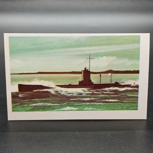1970 Trucards World War 1 #8 U-BOAT SUBMARINE Vintage Trade Card