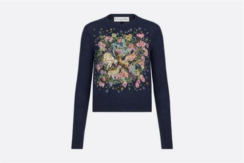 Christian Dior Elephant Embroidered Cruise 2020 Sweater F 34/US 2 $2,200