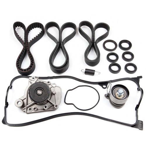 Timing Belt Kit Water Pump For 2001-2005 Honda Civic 1.7L Valve Cover Gasket - Picture 6 of 10