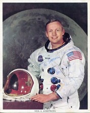 Neil Armstrong NASA Astronaut Apollo Moonwalker Signed Autograph Photo Zarelli