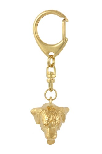 Rottweiler - gold plated keyring with image of a dog, quality, Art Dog USA - Picture 12 of 12