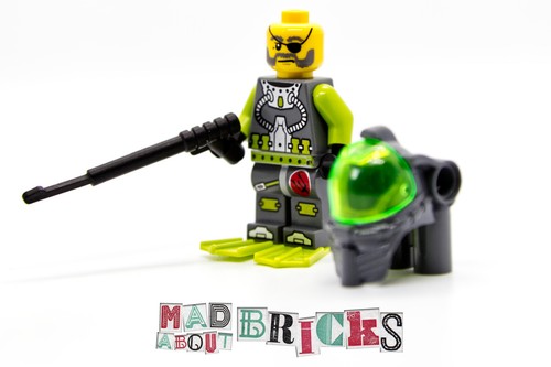 Lego Minifigura Atlantis Diver 3 Ace Speedman Completo con Accesorios atl005 - Imagen 3 de 5