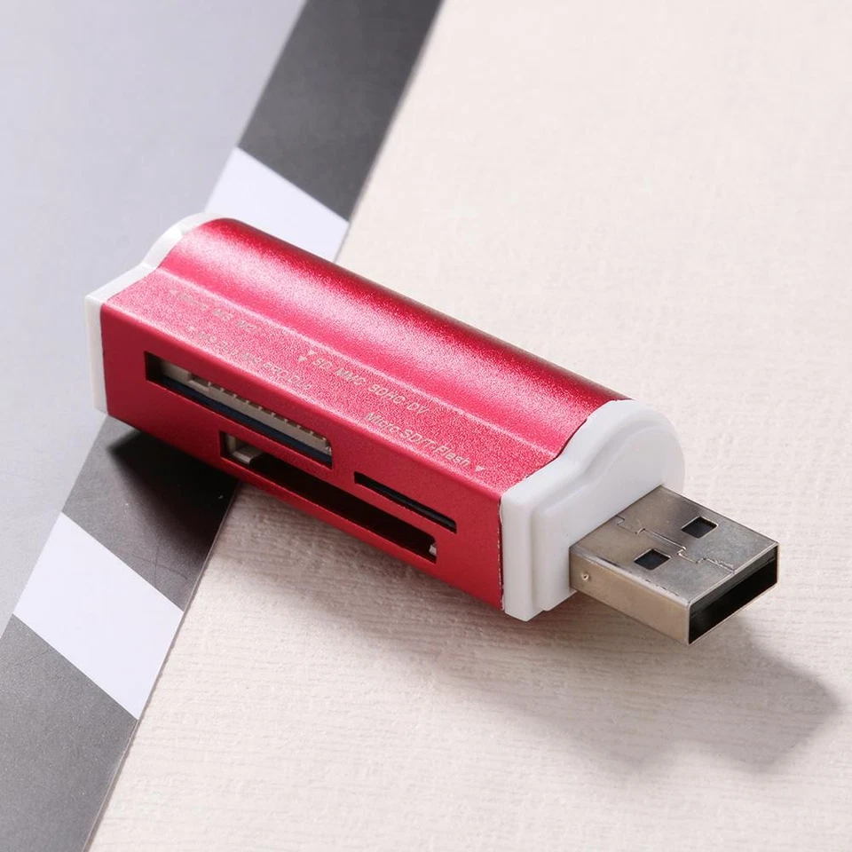 USB2.0 4 in 1 Multi Memory Card Reader for SD/SDHC/Mini SD/MMC/TF Card/MS - Image 3 of 4