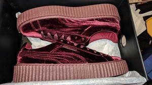 rihanna fenty puma burgundy