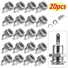 20PCS DC Power Supply Jack Socket Female Panel Mount Socket Connector 5.5 x2.1mm