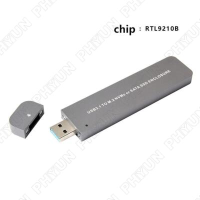 M.2 SSD M.2 NVME Protocol Disk NGFF SATA Protocol Adapter Card RTL9210B TYPEC3.1