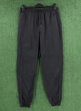 Vintage 90  s Nike Spellout Swoosh Black Windbreaker Track Pants Men  s SZ Medium