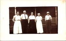 RPPC 1916 Family Grandma Grandpa Portrait Postcard B10