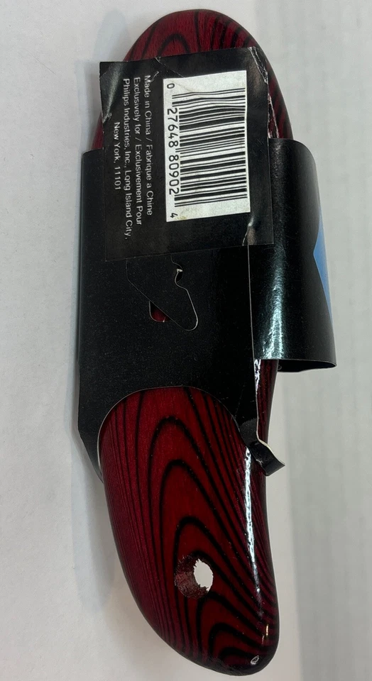 De Colección Philips Privado Profesional Cartera Cojín Cepillo Rojo Cereza Grano #80902 Foto 3 de 4