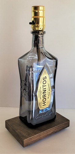 Hornitos schwarz Fass Tisch Schreibtisch Lampe Bar Lounge Deko Schnapsflasche Party Licht - Bild 2 von 4