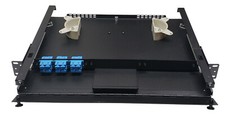 12 Fiber 1RU Rack Mount FDP Patch Only w/ 6 SC/UPC Duplex Adapters