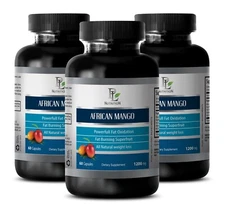 Antioxidant-rich nutrition - AFRICAN MANGO - daily health boost 3 Bottles 180C