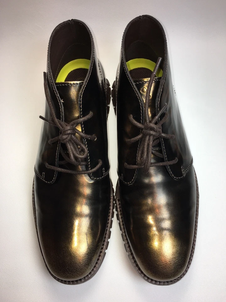 Cole Haan Zerogrand Chukka Marrón Metalizado Botines Talla 8.5 Hombre Foto 3 de 4